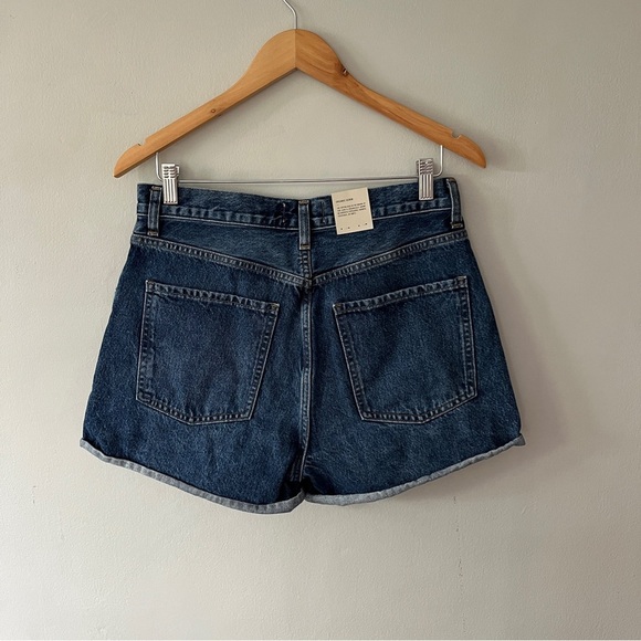 Agolde Dee High Rise Rolled Hem Shorts Enamour size 29 NWT - Picture 5 of 6